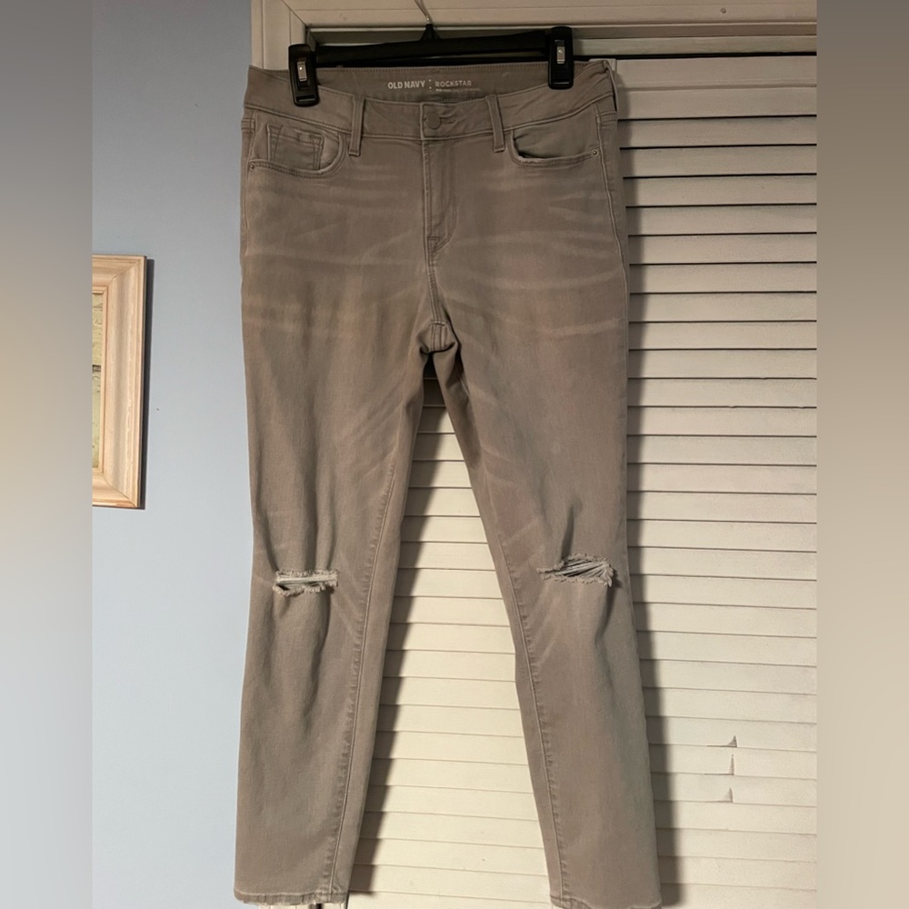 Old Navy Rockstar Skinny Jeans - Gray - Size 8